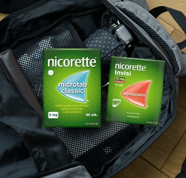 Nicorette Microtab and Nicorette Invisipatch packs